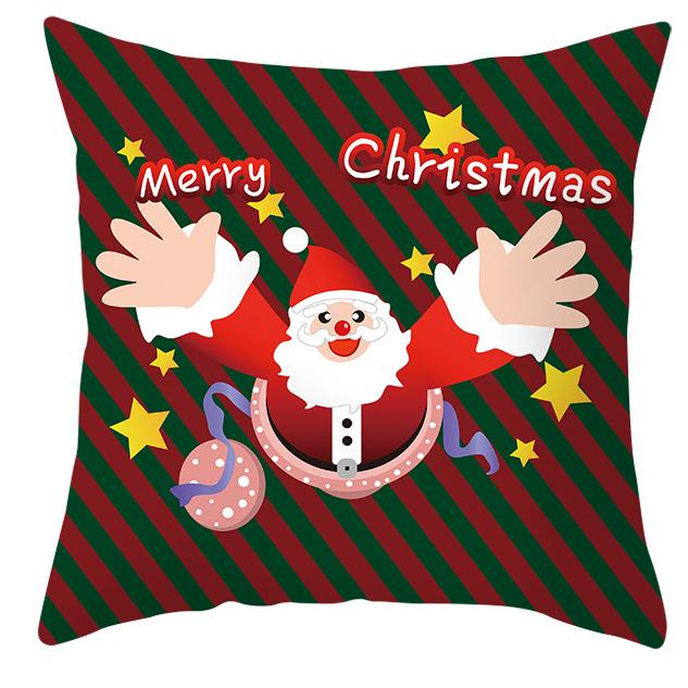 New Santa Claus Pillowcase Cute Christmas Home Cushion Cover Cute Cartoon Pillow