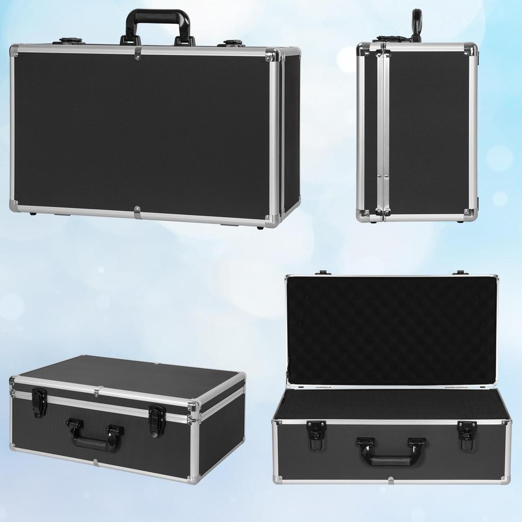 TORIBIO Aluminum Tool Case with Block Protective Tool DIY Attache with Aluminum Precision Instrument Dedicated Storage X X Cm Cushion, Case, Case,