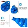 2Pcs Foldable Car Engine Funnel Silicone Liquid Funnel Washer Engine Oil Petrol Change Tools For Motorcycle Car Acesssories