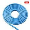 2/5M Car Door Anti Collision Strip with Steel Disc Bumper Trim Edge Scratch Protector Strip Sealing Guard Styling Car Decor