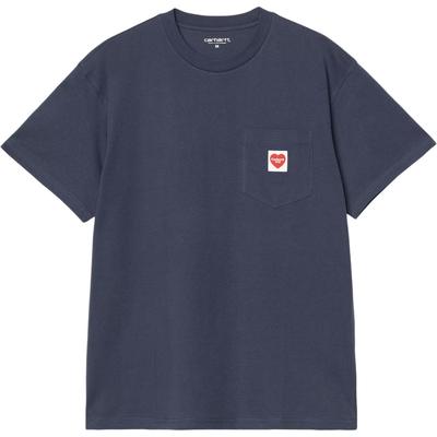 SS25 S/S Pocket Heart T-Shirt Men T-Shirt Blue I032128-01-XX