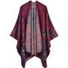 Women's Fashion Jacquard Imitation Cashmere Shawl - Thickened, Warm, Large Cape Scarf