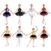 Dziecięce dziewczęce cekiny Halter baletowa spódniczka tutu sukienka gimnastyka nowoczesny kostium do tańca latynoskiego
