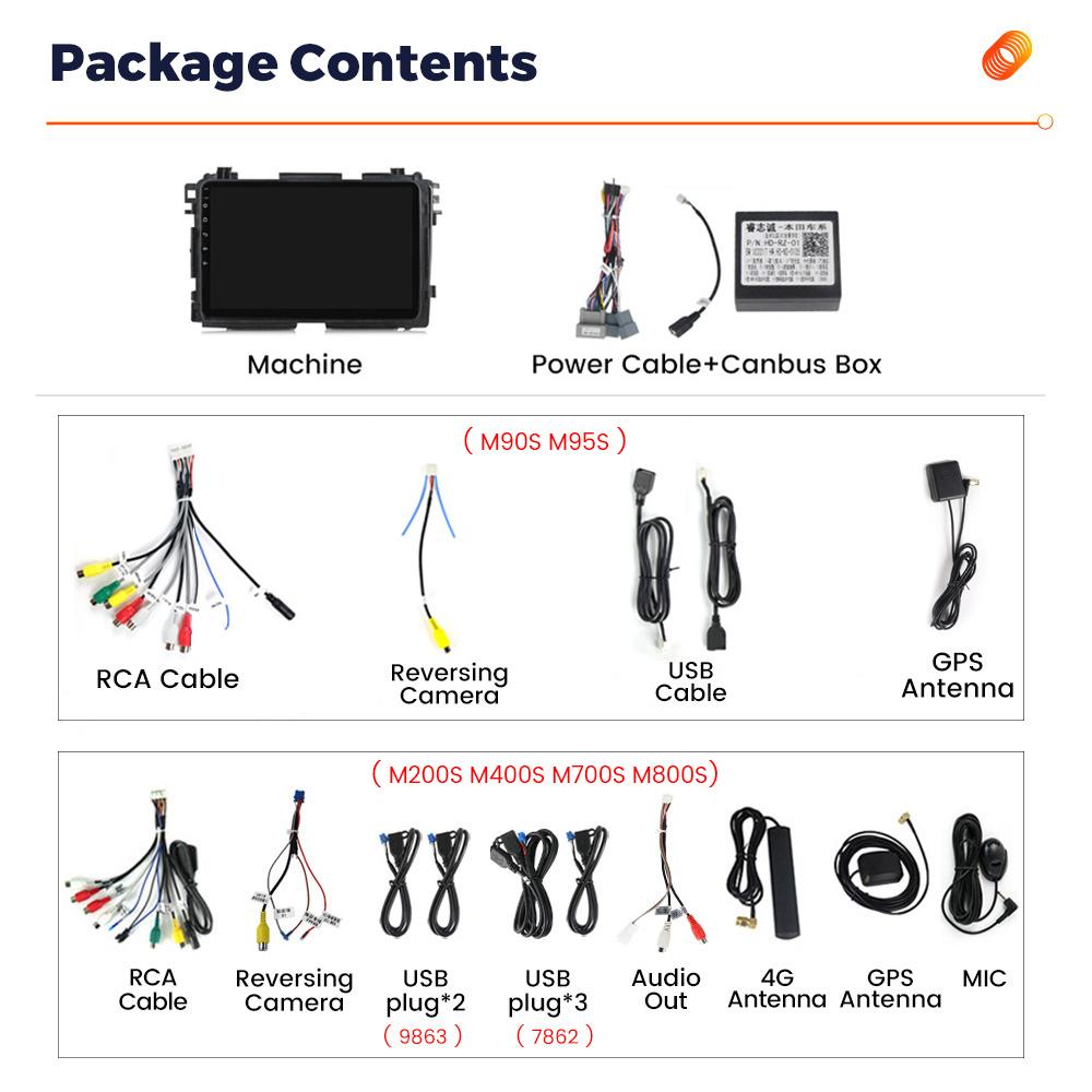 8+256G Android Auto Wireless CarPlay All In One Car Radio For Honda HR-V HRV XRV Vezel 2013-2019 Stereo GPS Multimedia Player BT