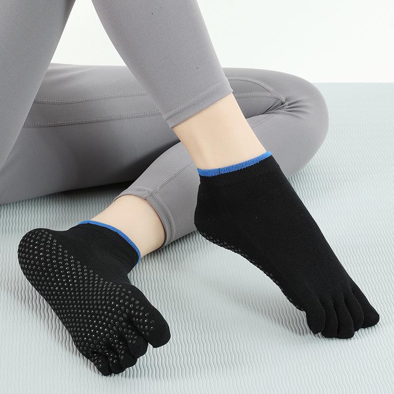 Women Yoga Socks Five Finger Toe Fitness Aerobics Dance Socks Silicone Anti Slip Pilates for ChildrenBeginner Active Ankle Sock