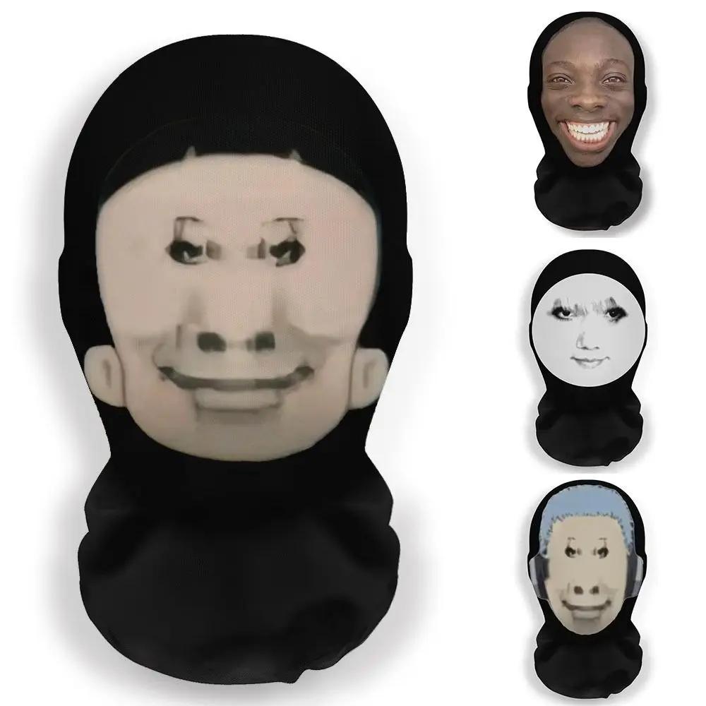 3D Funny Full Face Mask Expression Pack Mask Funny Headgear Mesh Mask Headgear Elastic Mesh Full Face