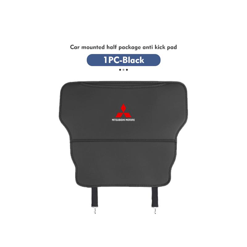 Car Seat Back Anti-Kick Mats Leather Organizer Protector Cover For Mitsubishi Outlander Pajero Sport Lancer EX ASX L200 Eclipse