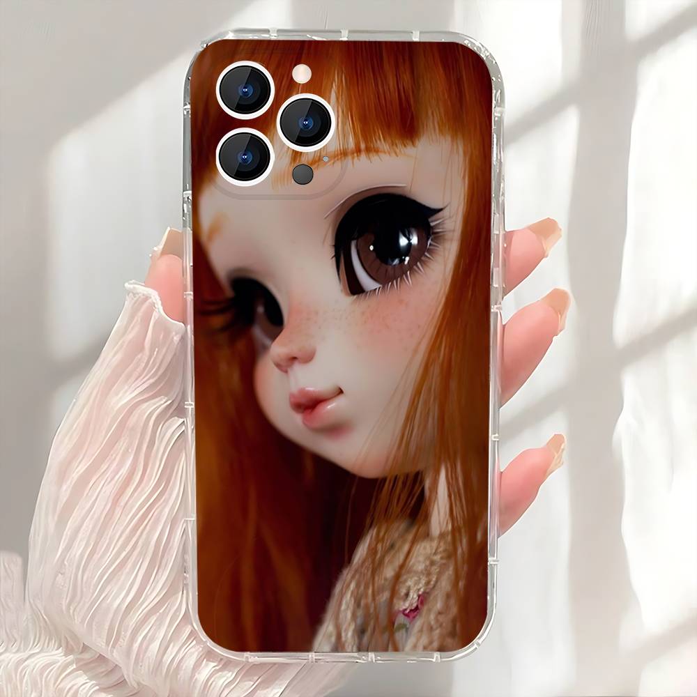CUTE B-BlytheS Dolls Phone Case For iPhone 17,16,15,14,13,12,11 Pro,Max,Plus,X,XS,XR,SE4,E Mini Transparent Soft Cover