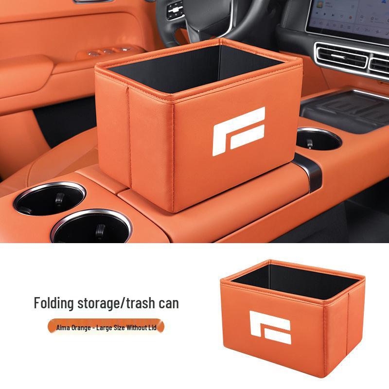 Jishi 01 Car Storage Box - Multi-functional Foldable Organizer & Trash Can