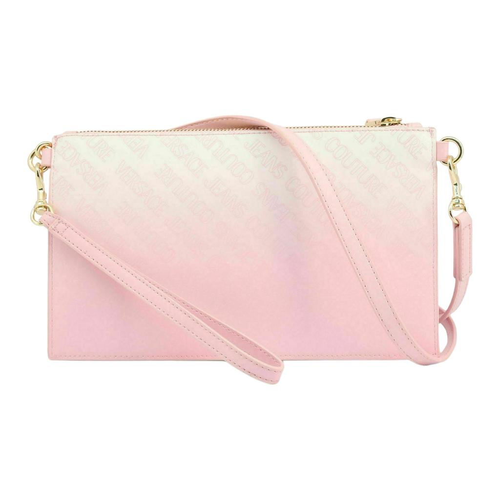 New VERSACE JEANS COUTURE Leather Wrist Bag, Clutch, Envelope Bag, Crossbody Bag Trumpets Women's Pink E1VWAB6X-71899-426