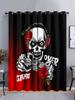 Curtains Skull Series Bedroom Sunshade Halloween Digital Printing Blackout Curtain Punching