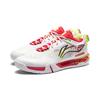 Li Ning Saga 3pro Cushioning Slip Resistant Abrasion Resistant Low Top Badminton Shoes Unisex White Yellow AYAV001-5