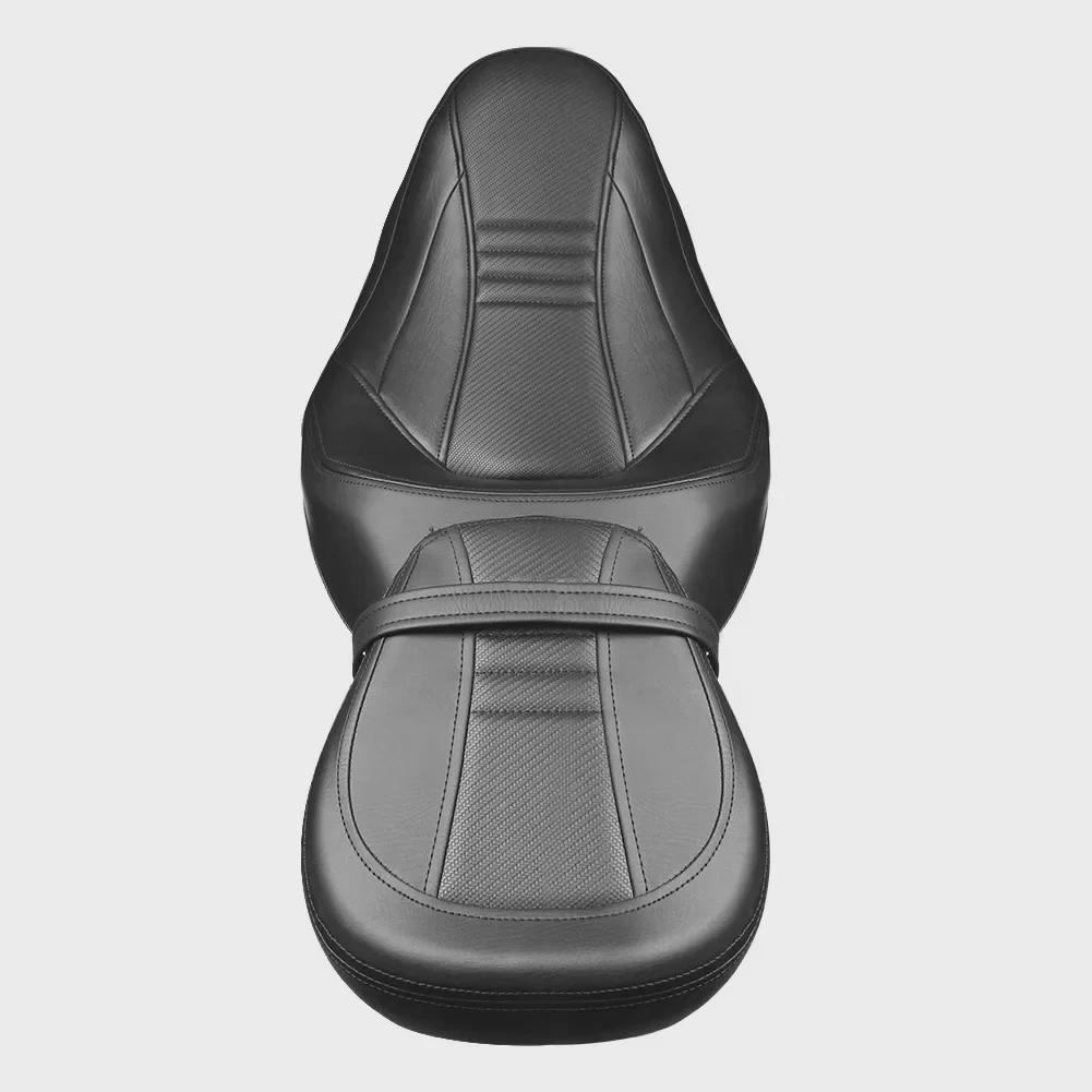 Fits Harley CVO Street/Road Glide, Road King Models 2009-2021; Modified Double Light Front/Rear Seat Cushions.