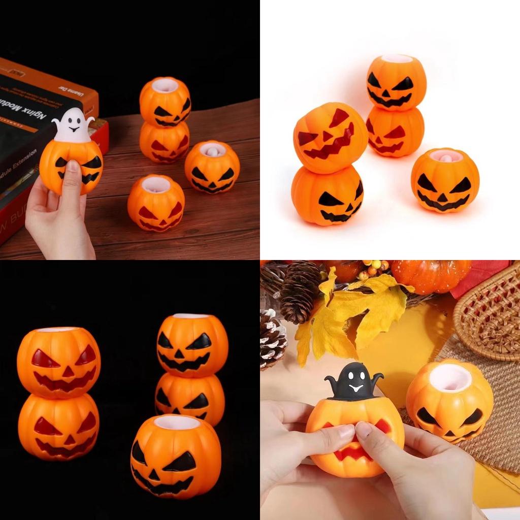 New Halloween Pumpkin Squeeze Toy Unique And Fun Novelty Toy For Night Markets