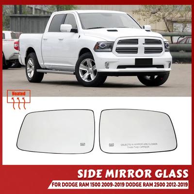 Levé Pravé Sklo Zpětného Zrcátka Vyhřívané Strana Řidiče Spolujezdce Pro Dodge Ram 1500 2500 2010-2019 Příslušenství