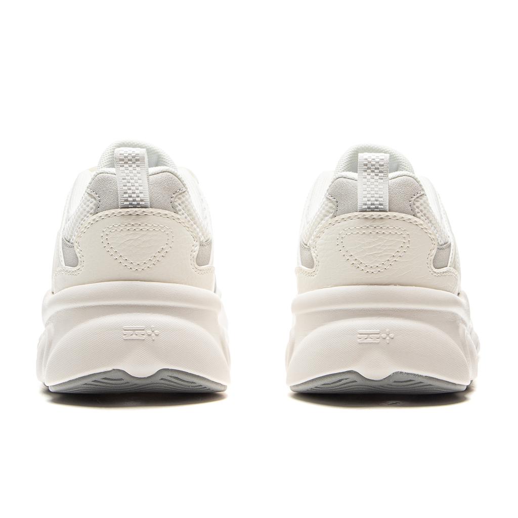 Li Ning Milch Kokosnuss Vielseitig Retro Dicke Sohle Modetrend Stoßdämpfung Rutschfest Abriebfest Stützend Low-Top Dad Shoes AGCV404-3