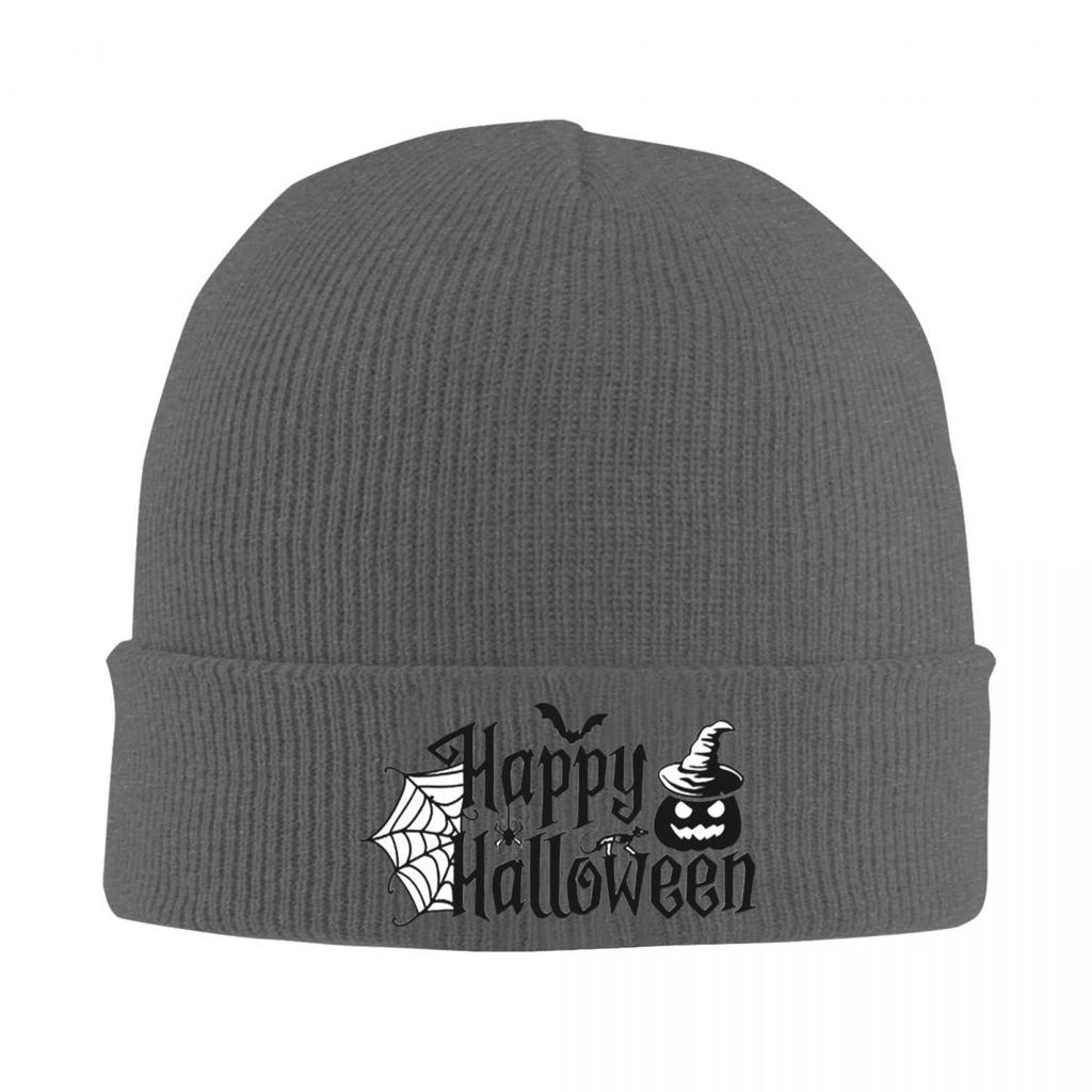 Happy Halloween Warm Knitted Cap Fashion Bonnet Hat Autumn Winter Outdoor Beanies Hats for Men Women Adult