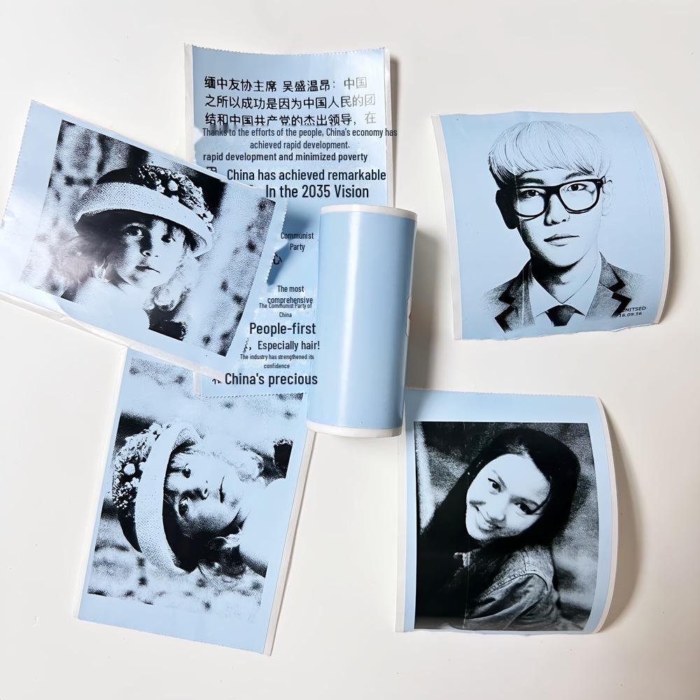 57x25 Color Self-Adhesive Sticker Labels for Children's Camera with Thermal Printing
