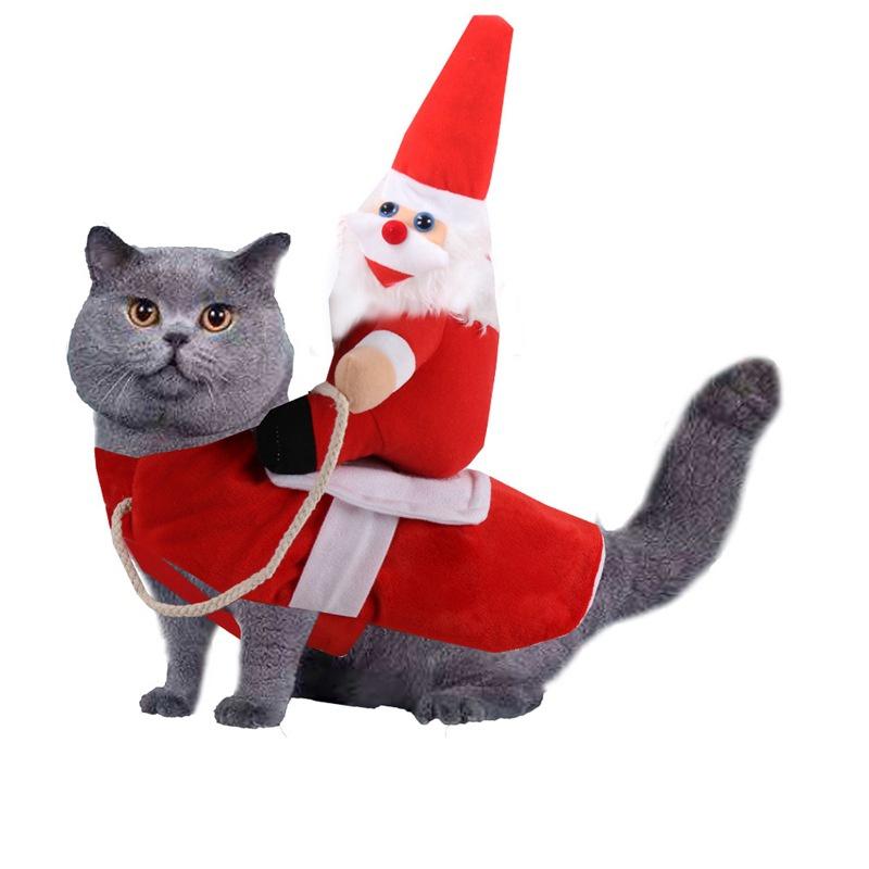 Pet Costume Horse Riding Outfit Transform Your Pet Into A Funny Santa Claus