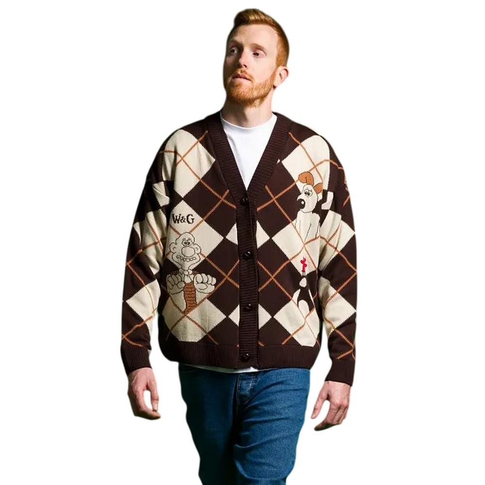 Wallace og Gromit Unisex Voksen Cardigan