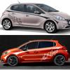 Für Peugeot 208 Auto Tür Seitenaufkleber Auto Aufkleber Set Wrap Vinylfolie Wasserdicht Fahrzeuge PVC Aufkleber Außen Auto Zubehör
