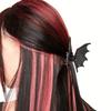 Matte Bat Shark Clip Black Ponytail Holder Fashion Claw Clip  Party Headwear