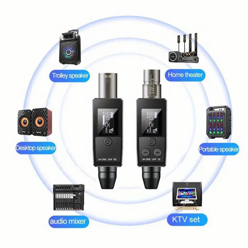 Reliable Wireless Microphone System Transmitter for Stage,Speeches and Studio Recording Reliable 48V Converters