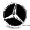 C200 E200 New 2025 For Mercedes Benz Chrome Silver Newest 3D Front Grille Emblems For Mercedes Benz C W205 A W177 S W217 SL R231