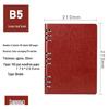 Custom A5 PU Leather Loose-Leaf Notebook for Office Meetings