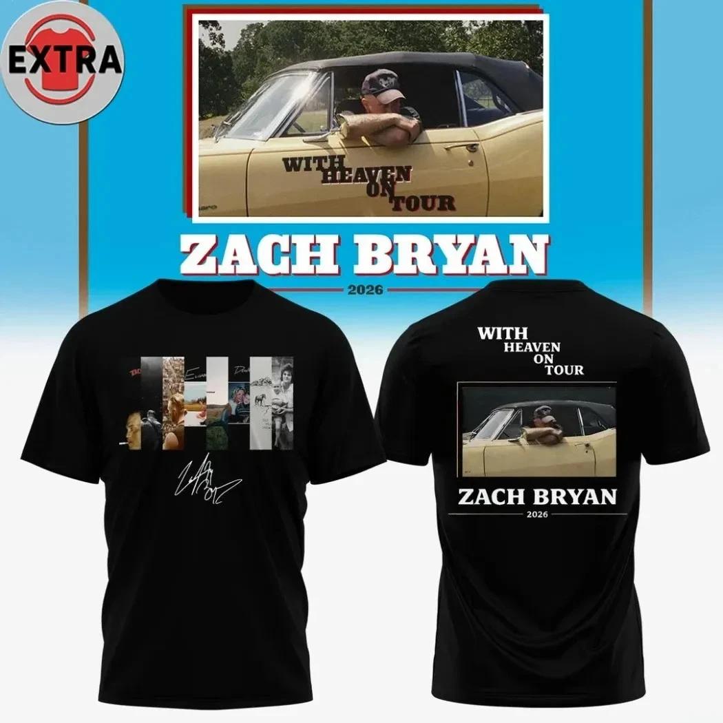 1Zach Bryans 2026 Tour Merch Unisex T-Shirt 3XL