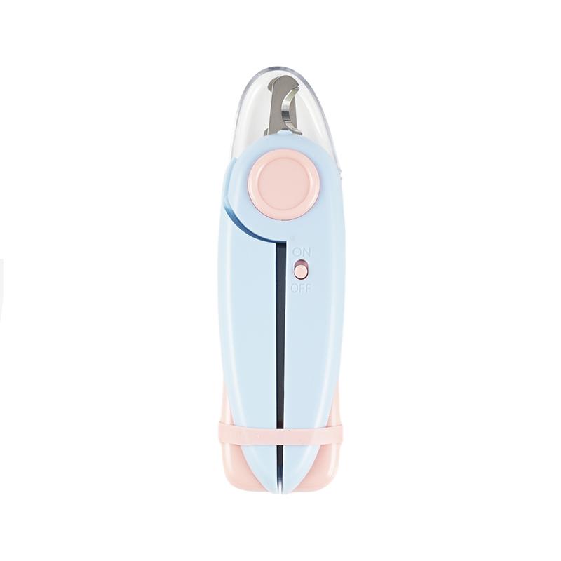 Pet Nail Trimmer Lighted Dog Nail Trimmers File Sharpening Pet Dog Nail Grinder Trimmers Transparent Baffle Return