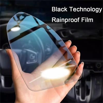 Pellicola per specchietto retrovisore per auto Pellicola per finestrini laterali Pellicola trasparente antipioggia 2 pezzi Adesivo per pellicola protettiva per specchietto retrovisore antiappannamento Accessori per auto