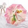 Tinkerbell-Themen-Reiseregenschirm - 8 Rippen, Automatisches Öffnen und Schließen, Tragbares FaltDesign, Kompakter und Stilvoller Regenschirm Geeignet für