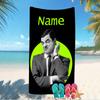 Customizable personalized beach towels Mr. Bean themed designs.Suitable for the beach, yoga, sports;ideal as beach accessories