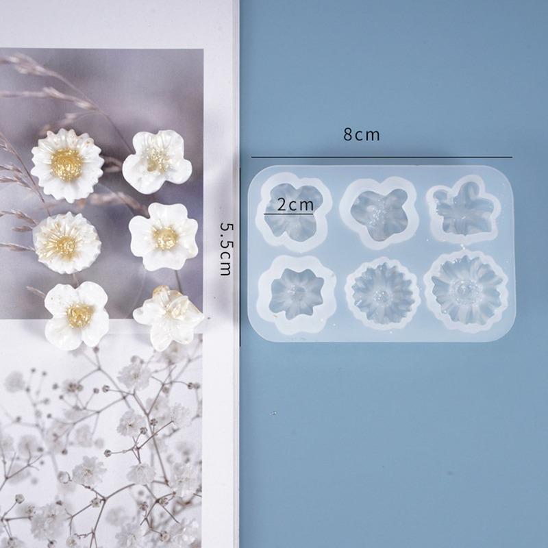 DIY Kristall Epoxy Form Kleine Blumen Dekoration Ganze Bord Multi-Spezifikation Daisy Silikon Form