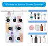 Multifuntional Bathroom Wall Pouch Hanging Storage Bag Waterproof Shower Caddys Suitable for Shampoo Soap Toothbrush