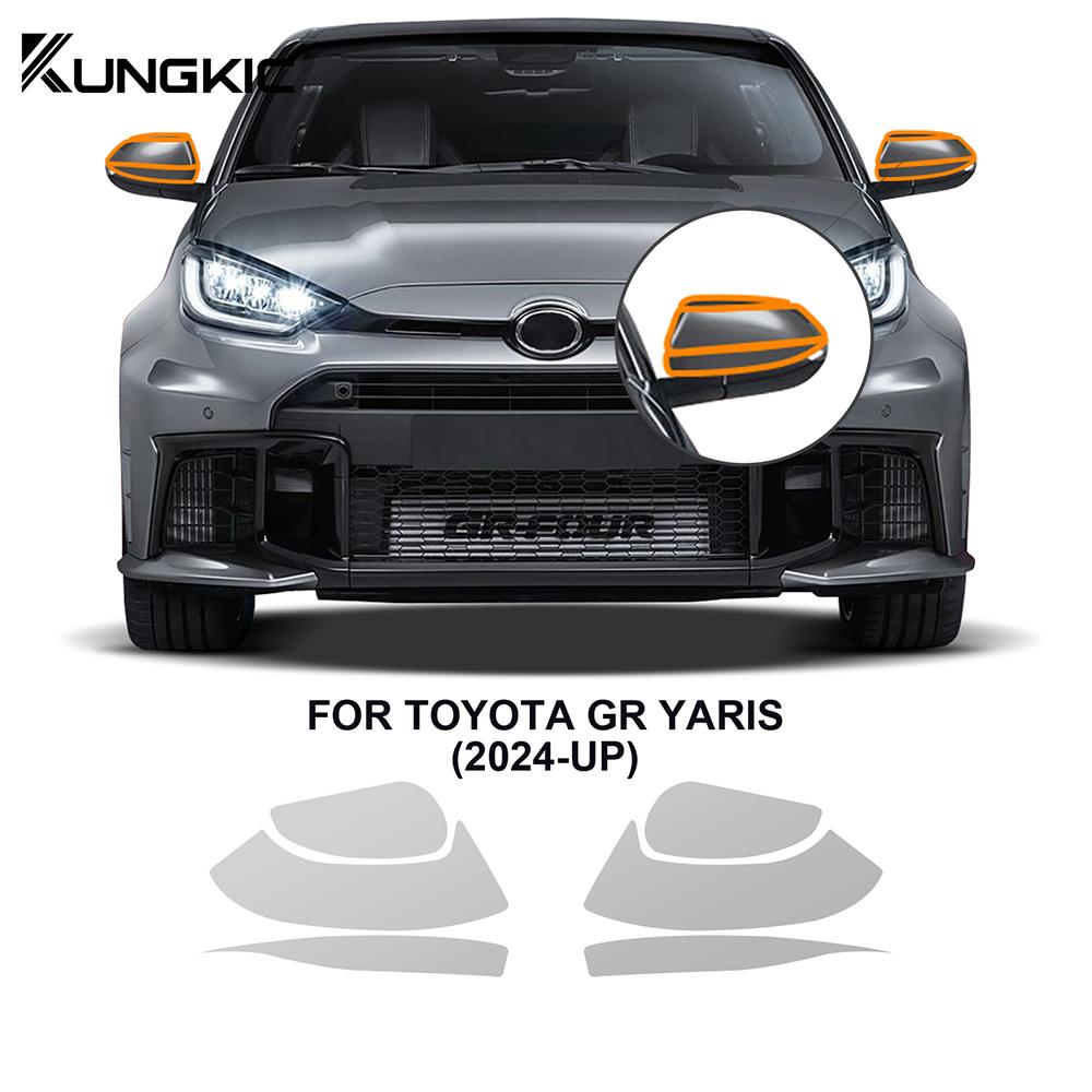 TPU For Toyota GR Yaris 2024 2025 2026 Headlight Rearview Film Car Paint Protection Film Pre-cut Anti-scratch Repair Transparent With tools