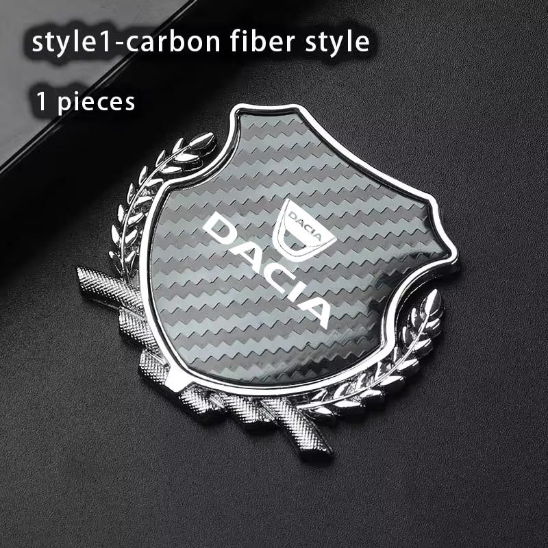 Car Side Modification Sign Triangular Metal Sticke For Dacia Duster Logan Sandero Jogger Spring Stepway Dokker Lodgy Accessories