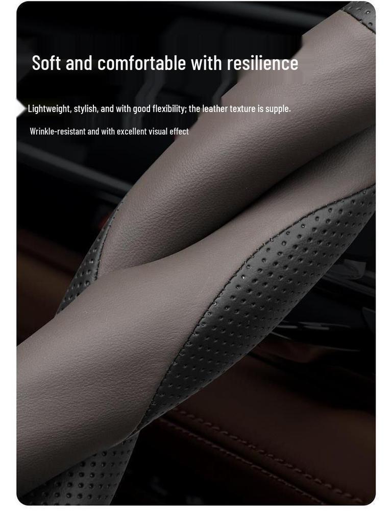 All-Season, Ultra-Thin, Non-Slip, Sweat-Absorbing Steering Wheel Cover for 2025 Geely Galaxy M9