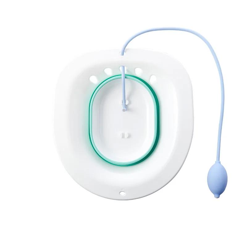 Sits Bath for Hemorrhoids, Sits Bath for Toilet Seat, Postpartum Care, Sits Bath Kit for Women, Collapsible, Flusher Hose