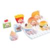 Mini simulation cake bread toy, beach cute pet girl party resin DIY trendy play accessories desktop car small ornaments