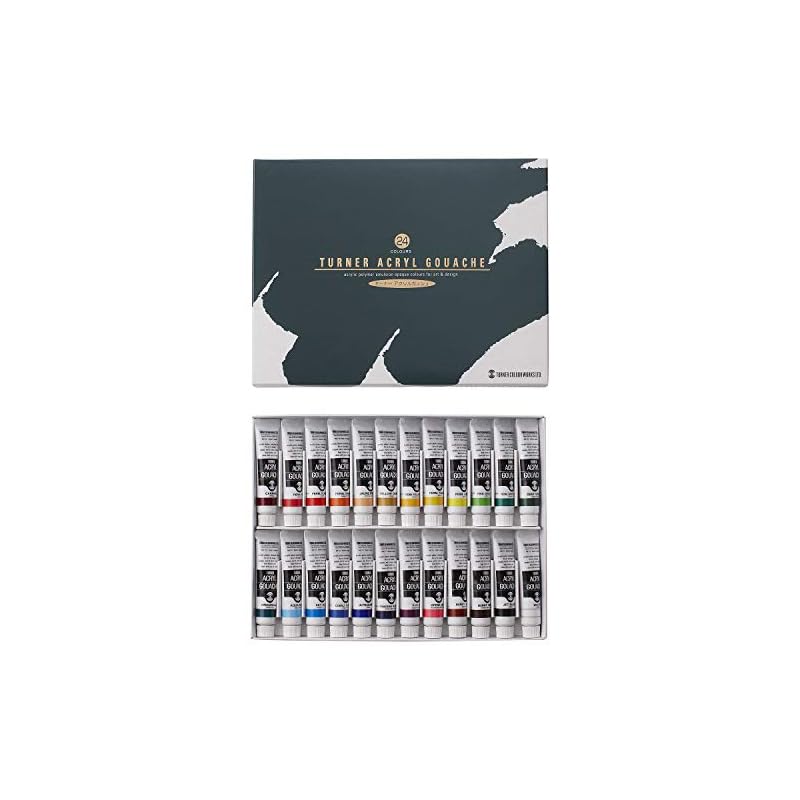 Turner Color Acrylic Gouache 24-Color School Set AG24C 11ml