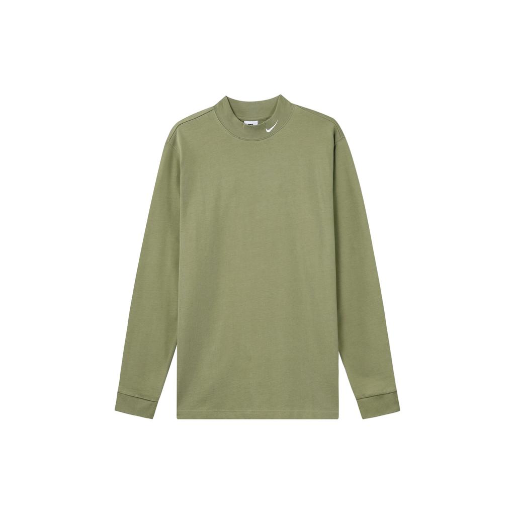 Nike T Shirts Men's Dark Green Crew Neck Moderate Straight Fit DX5869-386
