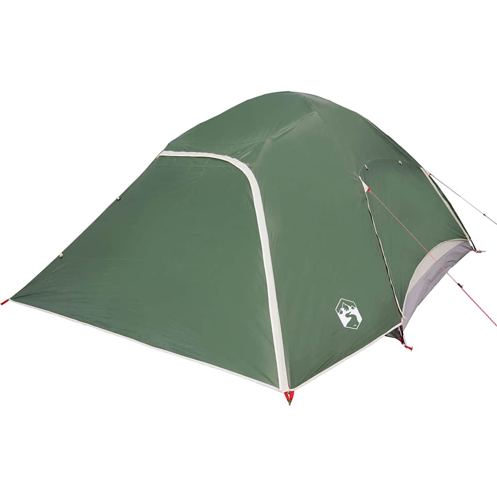 Dome Camping Tent for 4 Persons Green Waterproof