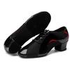Mid Heel Modern Dance Shoes Leather Mesh Jazz Dance Shoes for Boys and Women Adult Latin Modern Dance Salsa Dance Party Dance Heeled 3.5CM