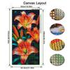 Diamond Mosaic Fresh Flower Large Size Diy Diamond Painting Colorful Lily Full Drill Jewelry Cross Stitch Kits Wall Decor