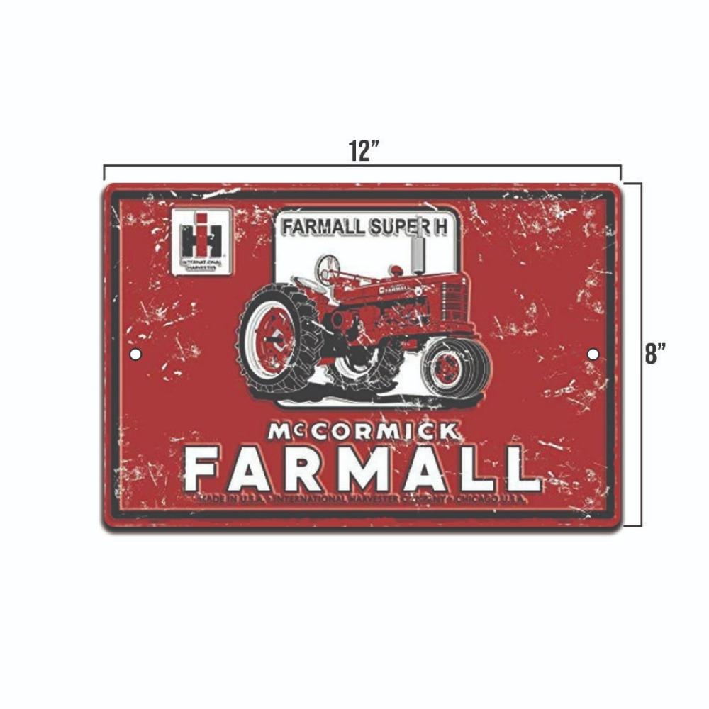 Vintage Tractor Metal Wall Art Farm Decor Holiday Gift 8x12