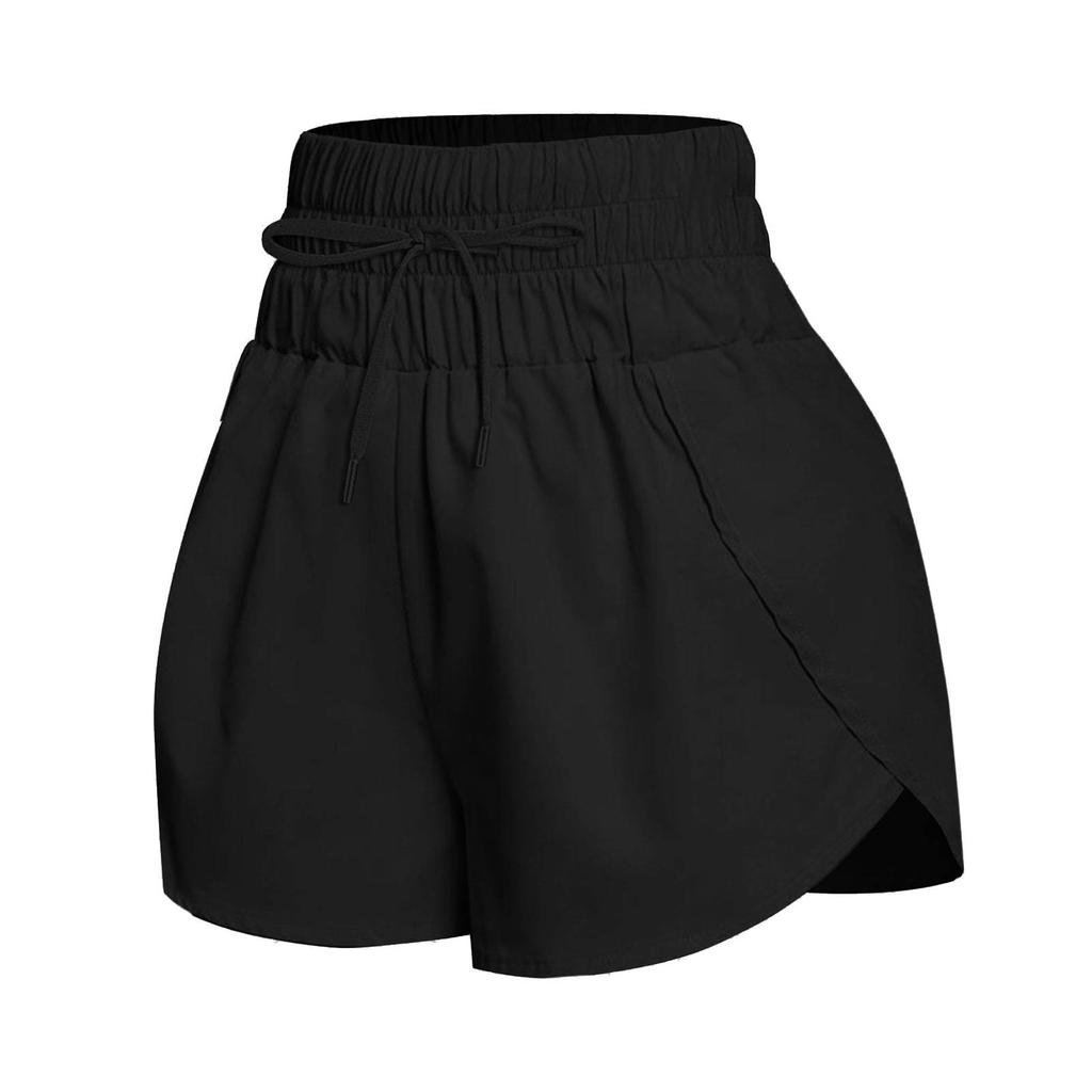 Women's Casual  Summer Elastic Beach Shorts  Solid Casual Shorts