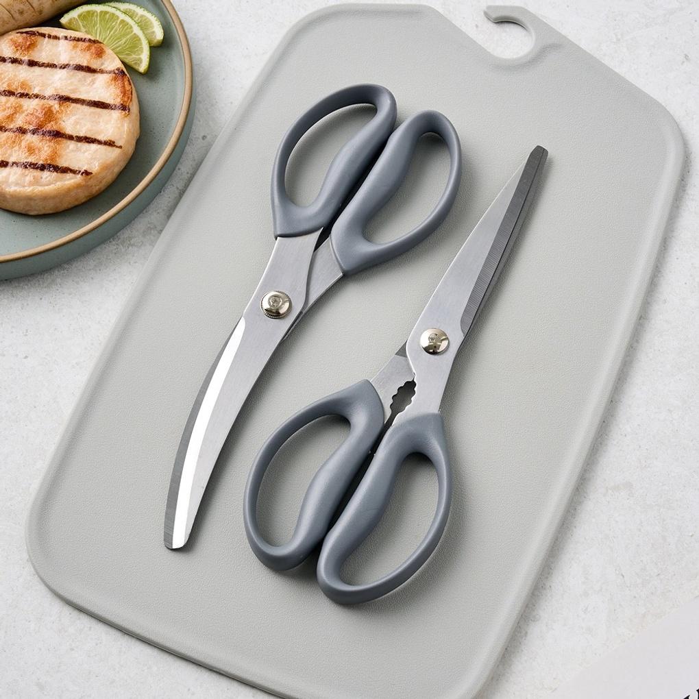 Long-blade, double-handled meat scissors for daily use_CK1225003