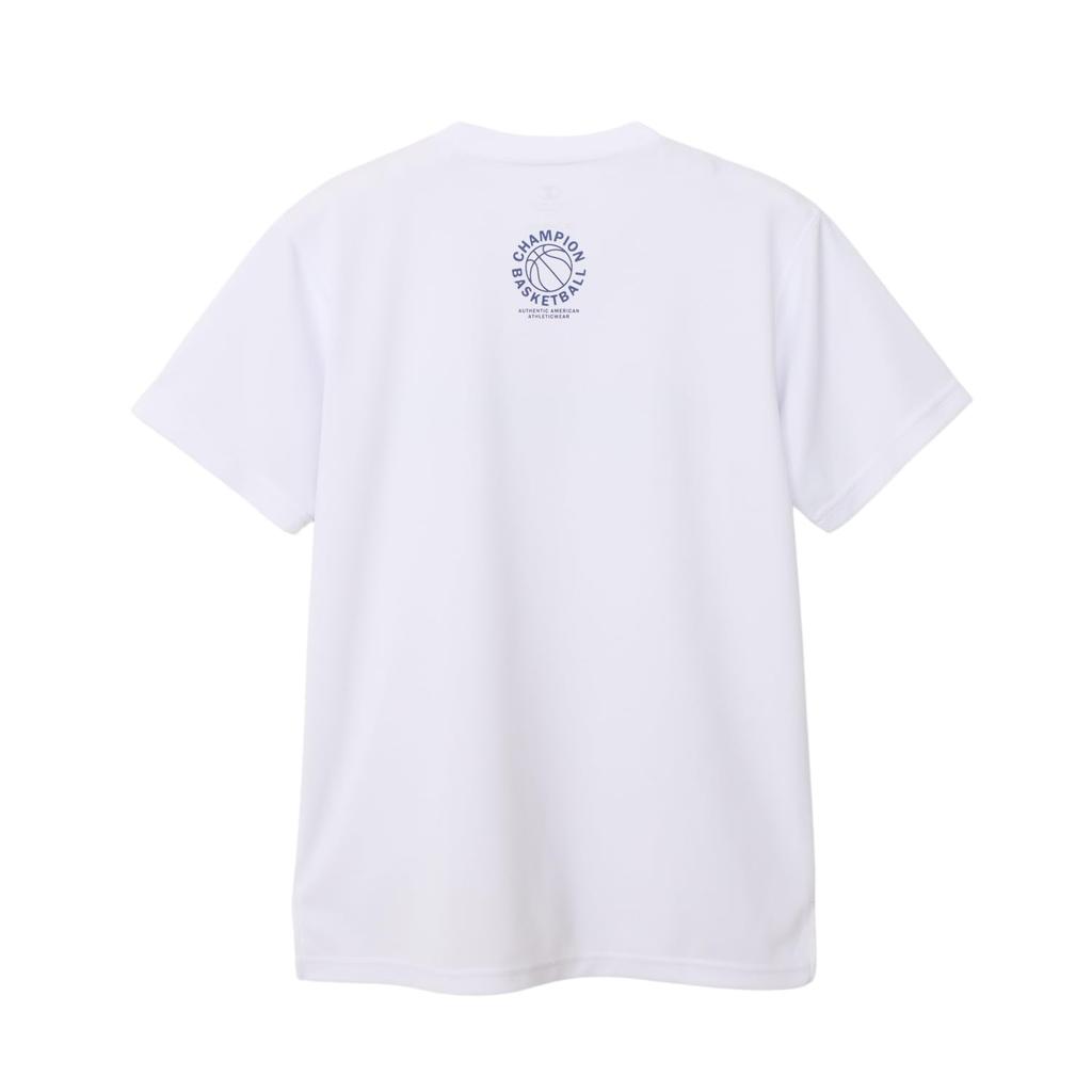 Champion Short Sleeve for Short Crew Quick Highly Antibacterial and Odor Rubber Short Sleeve White T-Shirt Kids, Sleeve, Neck, Drying, Breathable,